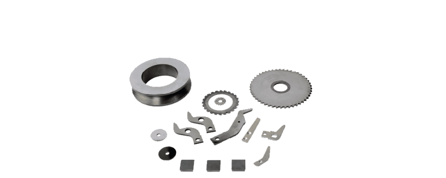 Tungsten carbide wear parts — seal rings, bushes, knives and plates