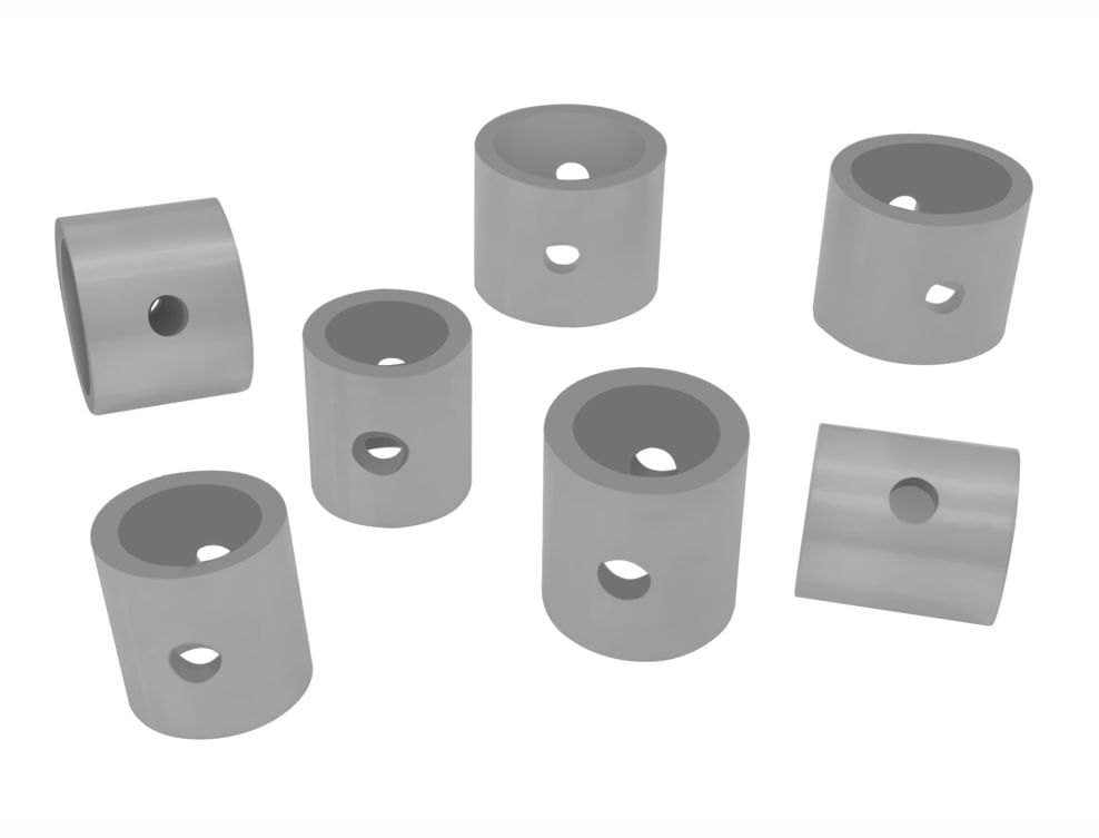 Tungsten carbide bushes for air gauges for gauges