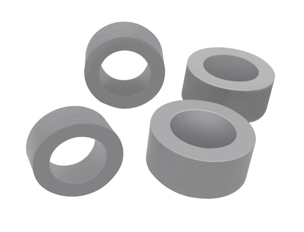 Tungsten carbide bushes for gauges